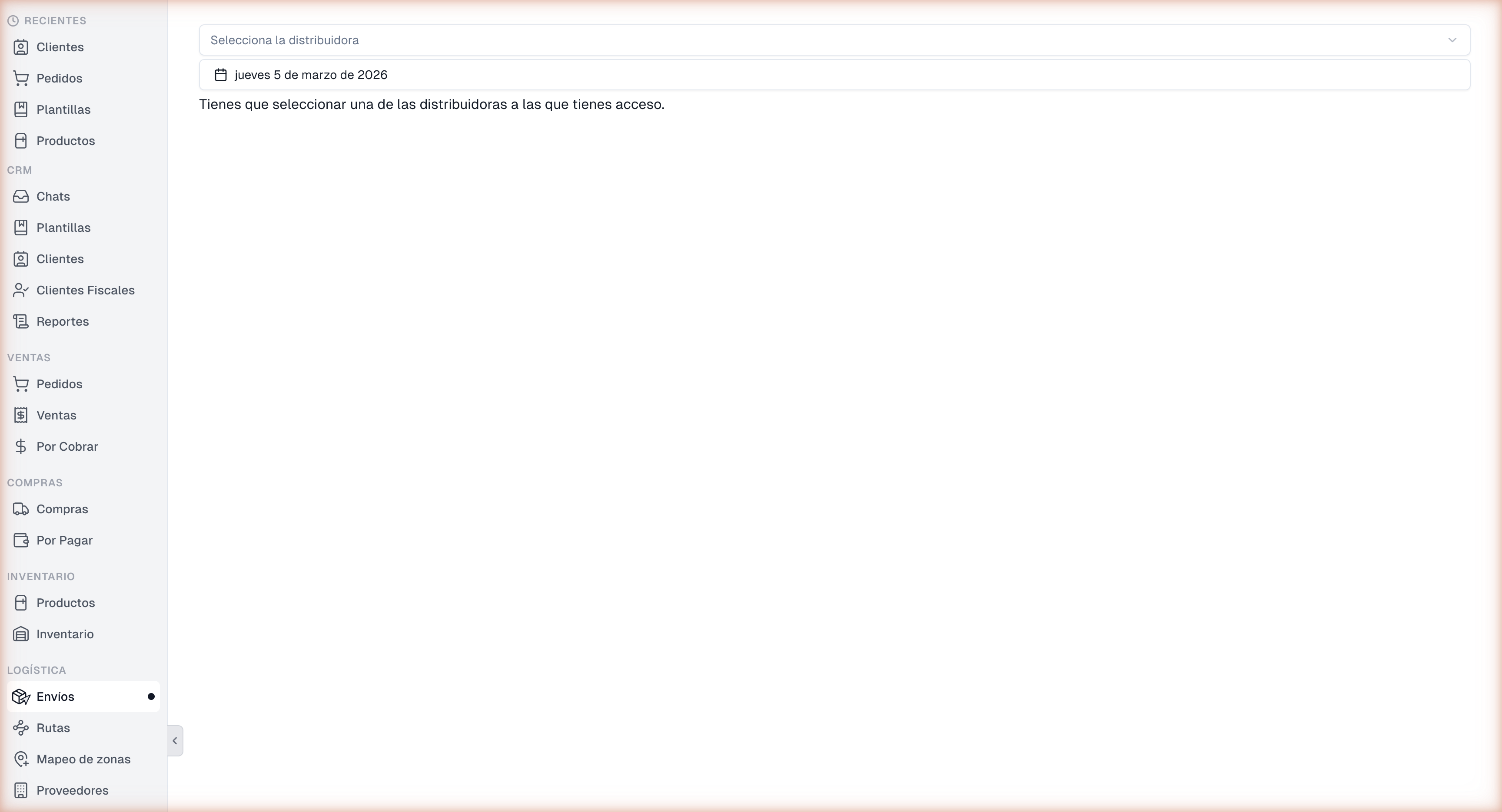 Selector de Distribuidora